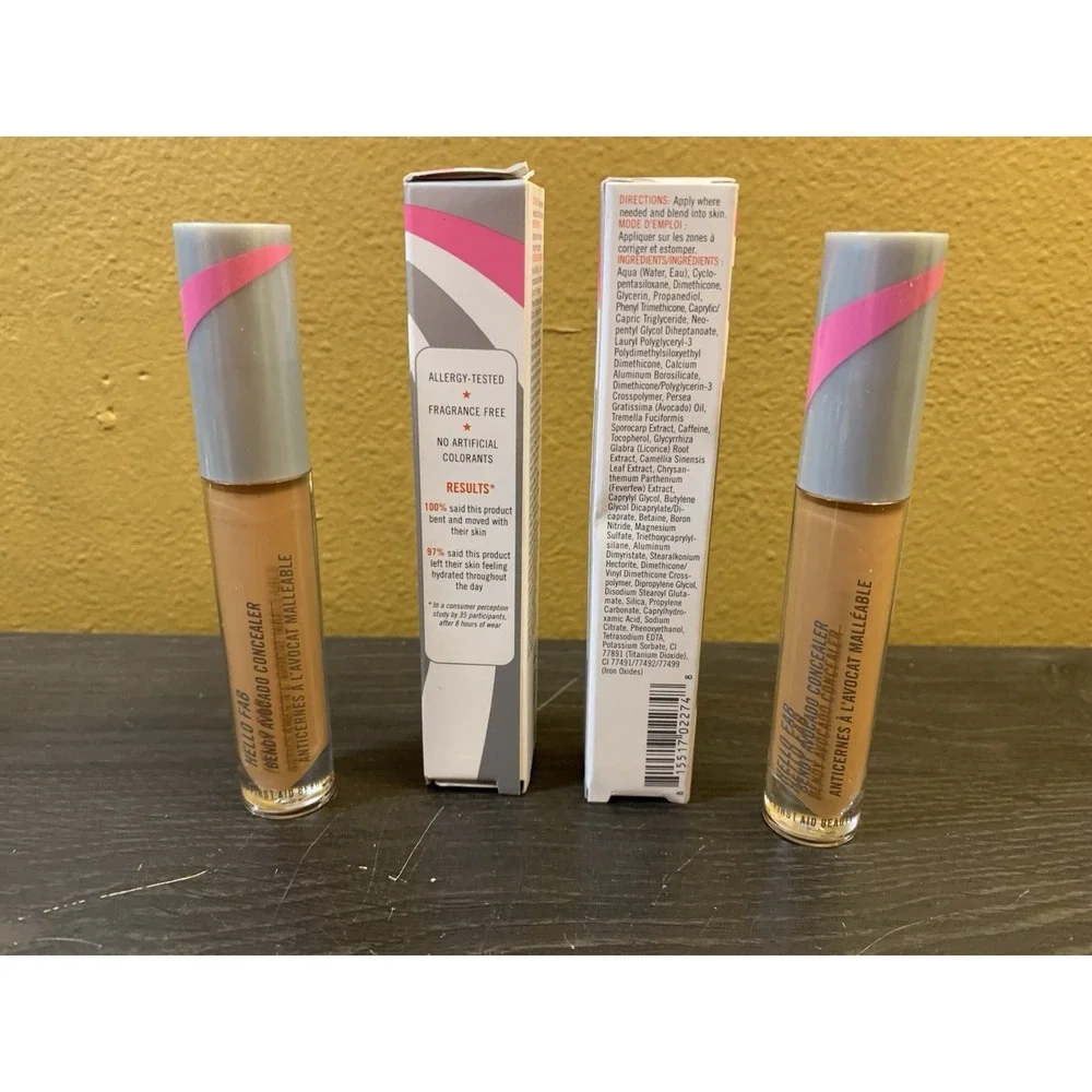 Hello Fab Bendy Avocado Concealer‎ 4.8g/ 0.17oz Set Of Two 7- Deep